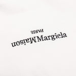 Upside Down Logo Hoodie - Off White/Black Embroidery