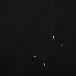 T-Shirt - Black/White Embroidery