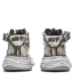 Wayne Brushed Patent Leather High - White