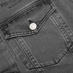 Mark Flood Square Denim Jacket - Washed Black