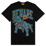 Beware of Dog Washed T-Shirt - Black
