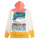 Exotic Automobile Tie-Dye Hoodie - Red/Yellow