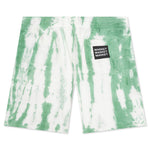 Growth Green Stripe Tie-Dye Sweatshorts - Green 