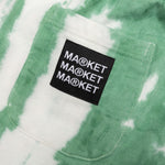 Growth Green Stripe Tie-Dye Sweatshorts - Green 
