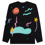 Meet me Offline Long-sleeve T-Shirt - Black