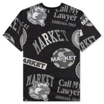 Monogram AOP Grayscale Tee - Black 