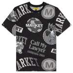 Monogram AOP Grayscale Tee - Black 