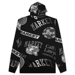 Monogram Grayscale Hoodie - Black
