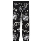 Monogram Grayscale Sweatpants - Black