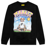 Namaste Bear Day and Night Crewneck Sweatshirt - Black