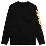 Racing Stripe L/S T-Shirt - Black
