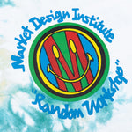 Smiley Design Institute Tie Dye Crewneck Sweatshirt - Two Tie Dye