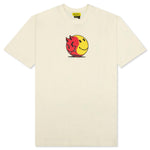 Smiley Good and Evil Tee - Cream