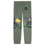Smiley Look At The Bright Side Sweatpants - Sade Green