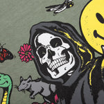 Smiley Look At The Bright Side Tee - Sage Green