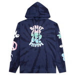 Smiley Records Angel Sigh Hoodie - Navy Tie-Dye
