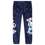 Smiley Records Angel Sigh Sweatpants - Navy Tie-Dye