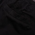 Smiley Shinning Mesh Shorts - Black