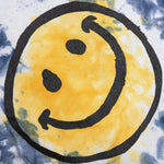 Smiley Sun Dye Hoodie - Yellow/Blue