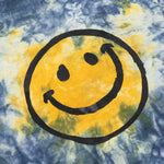 Smiley Sun Dye Tee - Yellow/Blue