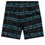 Crossroads Print Black Poplin Bermuda Pants - Black