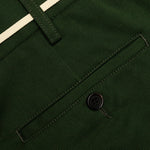Lace Chino Trousers - Stone Green