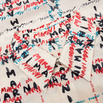 Crossroads Print Poplin Shirt - Antique White