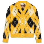 Brushed Wool Blend Cardigan - Maize