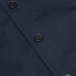 Cotton Gabardine Bomber Jacket - Blue/Black