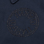 Cotton Gabardine Bomber Jacket - Blue/Black