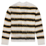 Mohair and Wool Blend Cardigan - Lily/White