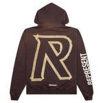 Masking Tape Initial Zip Hoodie - Cedar