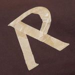 Masking Tape Initial Zip Hoodie - Cedar