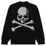Baby Cashmere Intarsia Knit Sweater - Black