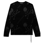 Velour All Over T-Shirt - Black/Charcoal