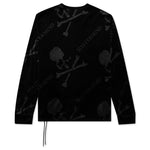 Velour All Over T-Shirt - Black/Charcoal