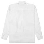 Medal & Cross Embroidery L/S Shirt - White