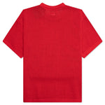 Mercer Jersey S/S Knit Cropped Fit Shirt - Red