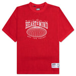 Mercer Jersey S/S Knit Cropped Fit Shirt - Red