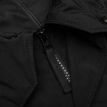 Micro Twill Hooded Jacket - Black