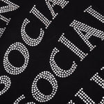 Mind Games Rhinestone Hoodie - Black