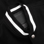 Wool and Leather 4G Varsity Jacket - Black