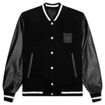 Wool and Leather 4G Varsity Jacket - Black