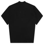 Mock Neck Boxy Fit T-Shirt - Black