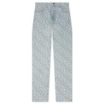 Monogram Denim Pants - Blue