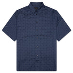 Shiny Monogram 72 Denim Shirt - Grey/Blue