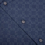 Shiny Monogram 72 Denim Shirt - Grey/Blue