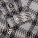 Motif Plaid Shirt - Grey