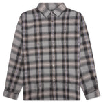 Motif Plaid Shirt - Grey