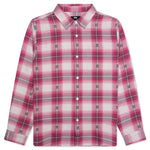 Motif Plaid Shirt - Pink